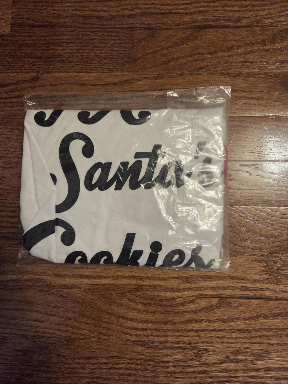 NWT ' I Ate Santa's Cookies" Raglan Tee - Red/White, M - Picture 4 of 4